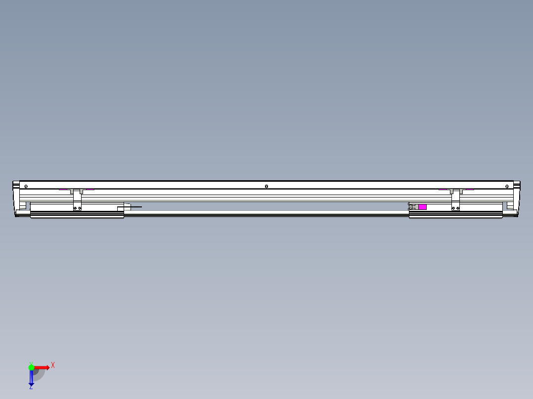 威洛博VL系列直线电机模组-2VL14S3-S600俯视图