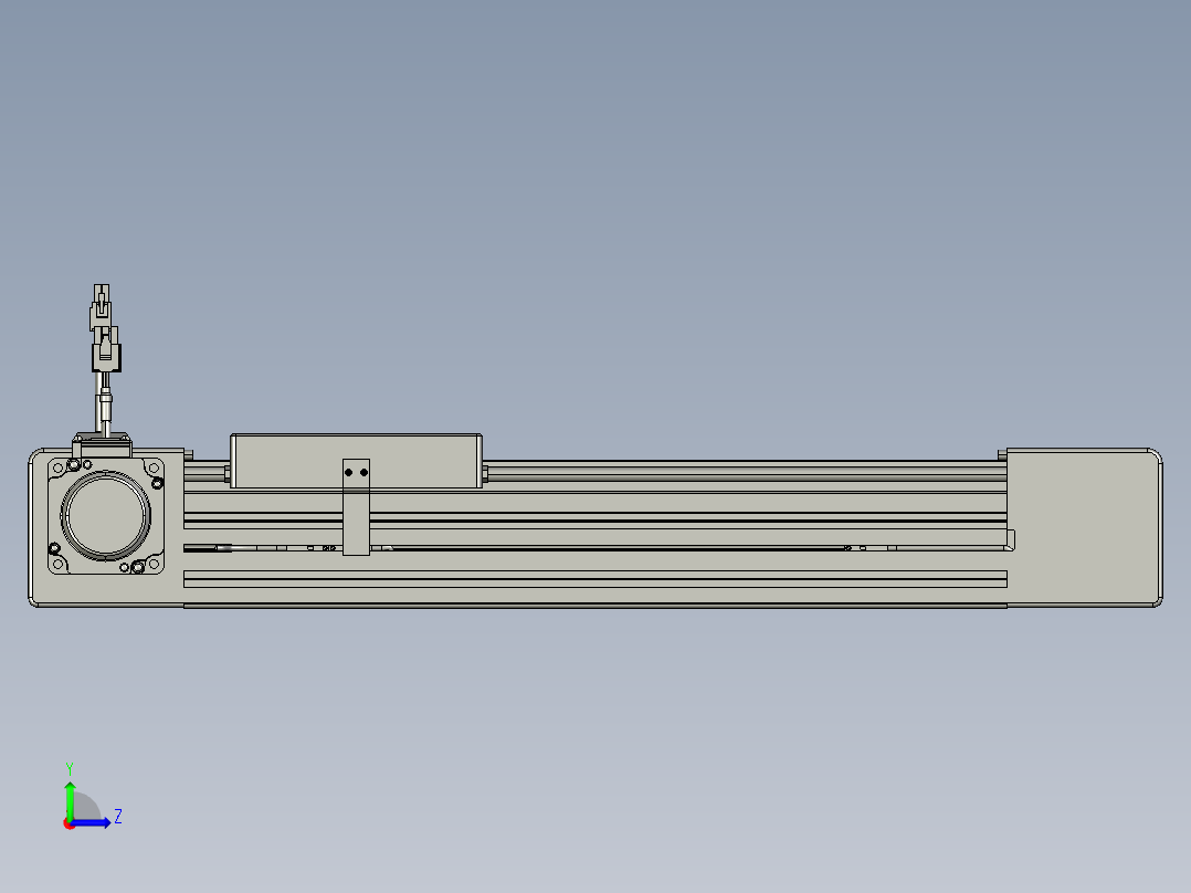 威洛博直线电机模组EB6-L140-S250-L-P40-MS3左视图