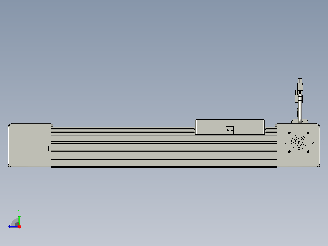 威洛博直线电机模组EB6-L140-S250-L-P40-MS3右视图