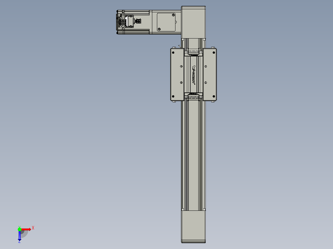 威洛博直线电机模组EB6-L140-S250-L-P40-MS3俯视图