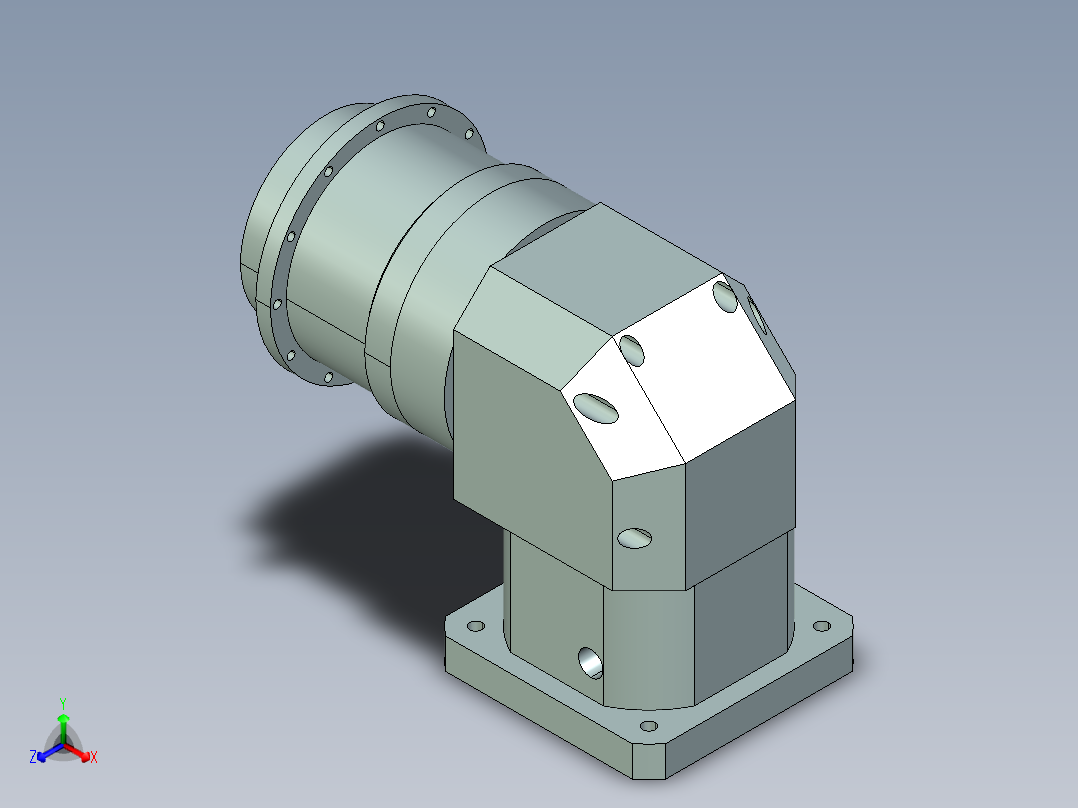 直齿ZPLH160-L3 42-114.3-200-M12.stp正等轴测图