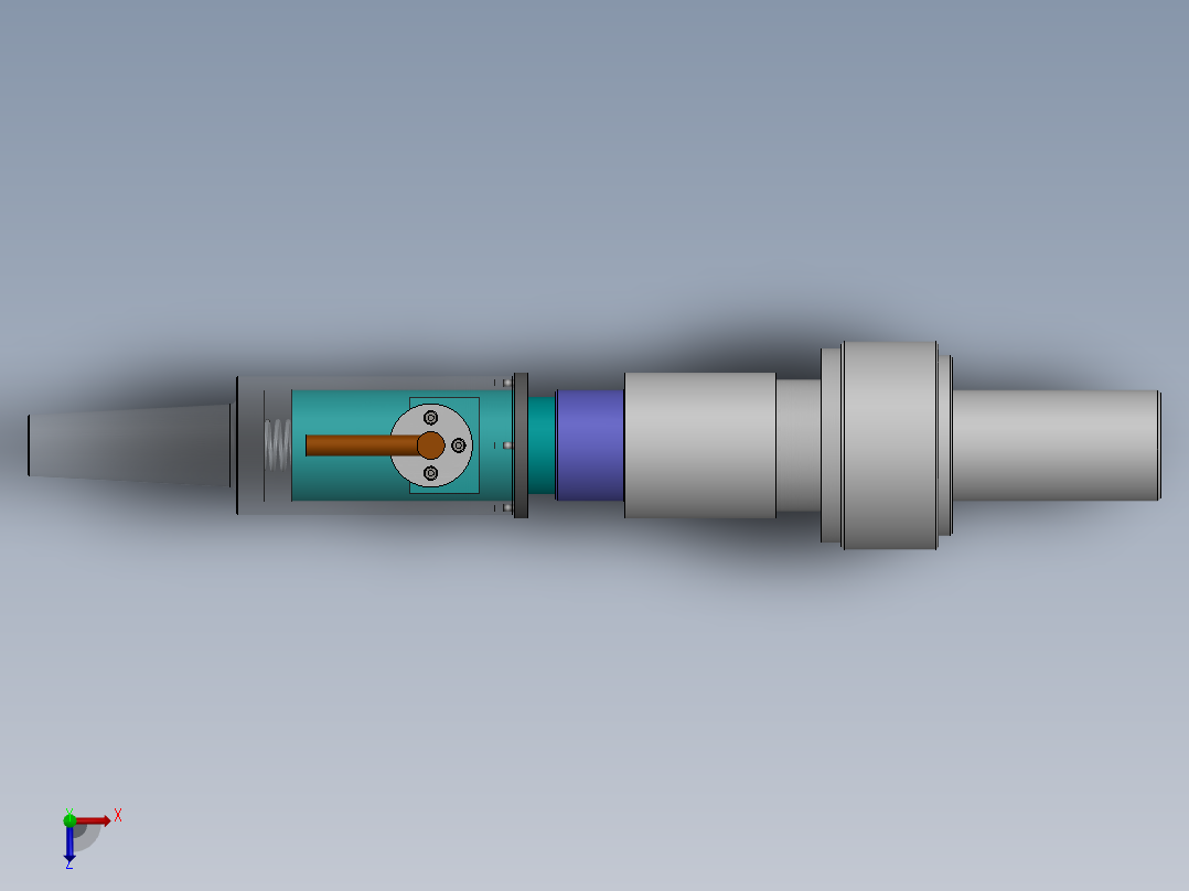 车活塞工装外圆俯视图