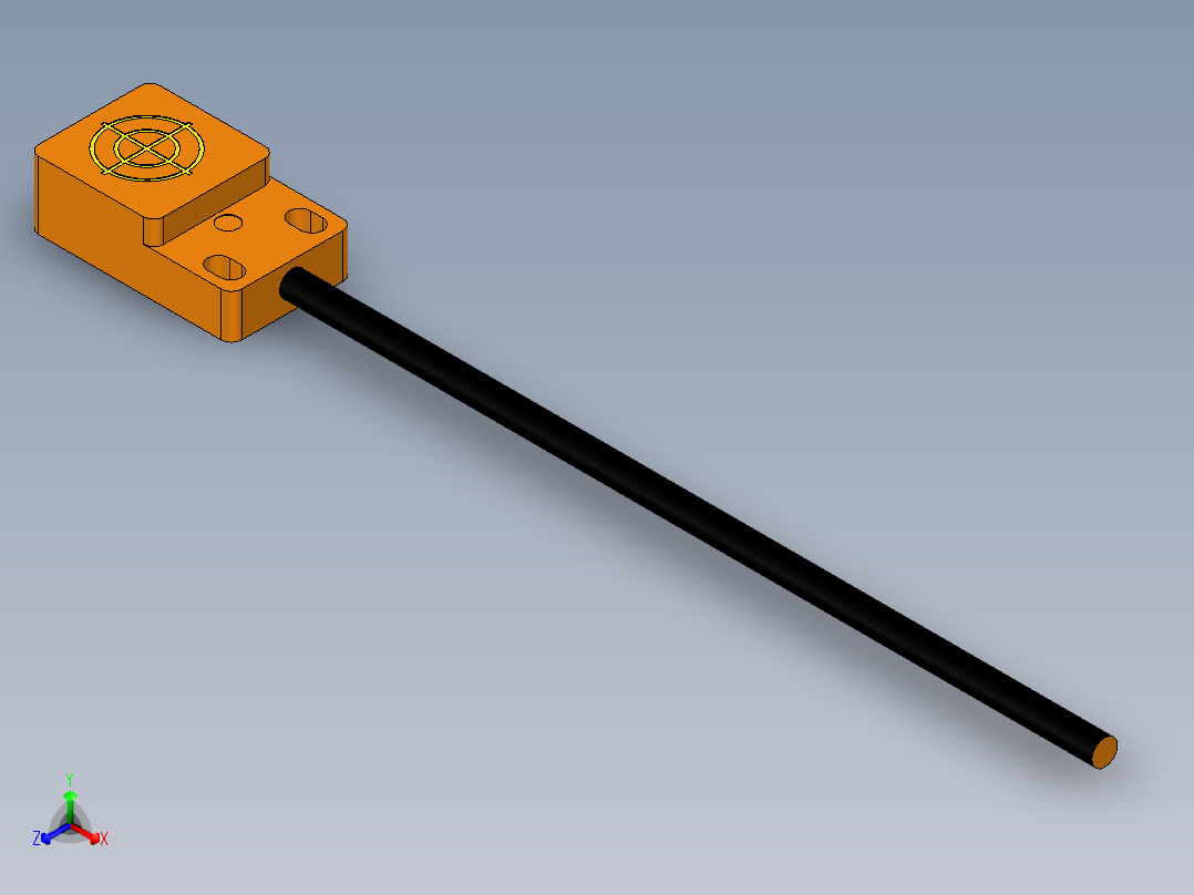 接近传感器TL18-W_3D_A1正等轴测图