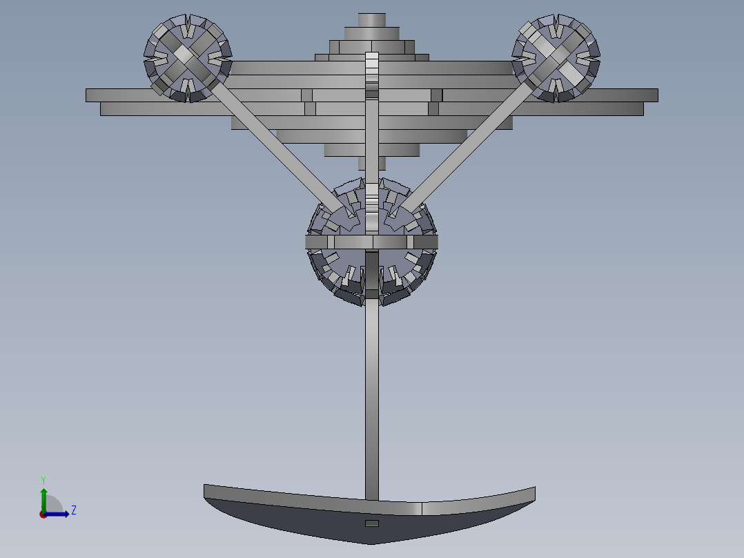 激光下料拼图星际战舰3CAD-Parasolid, SOLIDWORKS 2016左视图