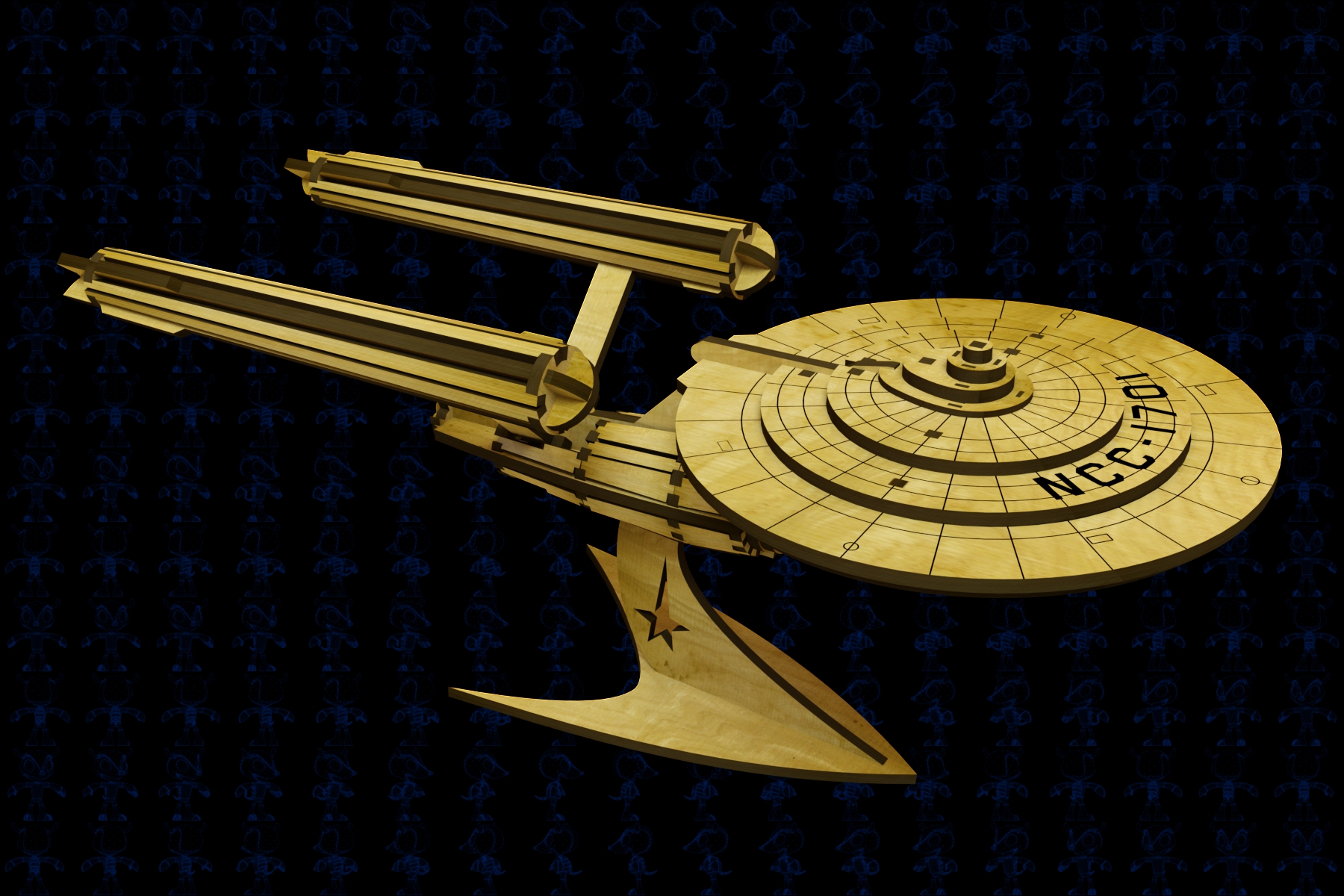 激光下料拼图星际战舰3CAD-Parasolid, SOLIDWORKS 2016