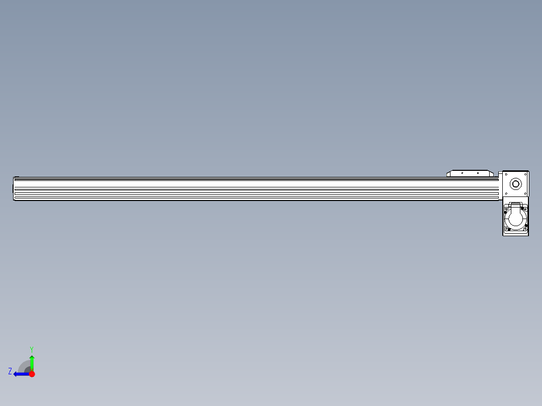同步带全封闭直线模组TPA-HCB-85D-90-L1050-RP-Y-P20-N3右视图