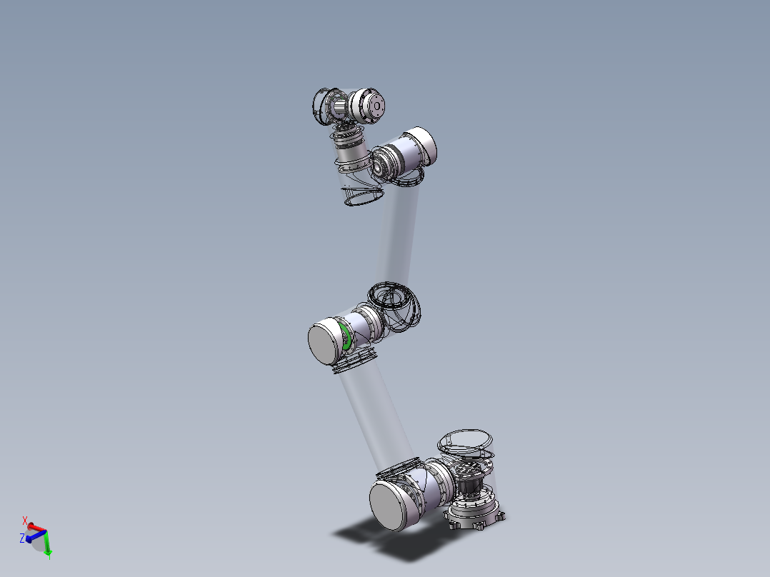 UR06<span style='color: red'>机器人</span> 机械臂带内部结构