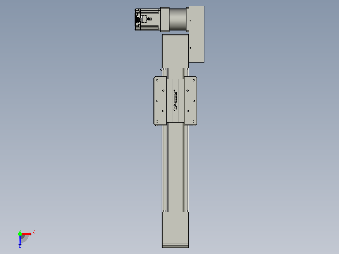 威洛博直线电机模组EB10-L224-S300-BR-ZP75-MS3-5K俯视图