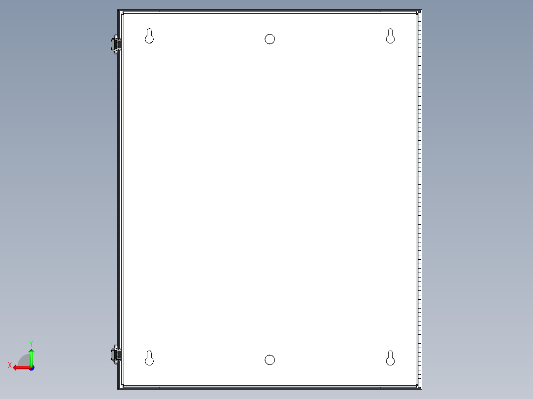 电器柜 电控柜 (26) 机械设计素材后视图