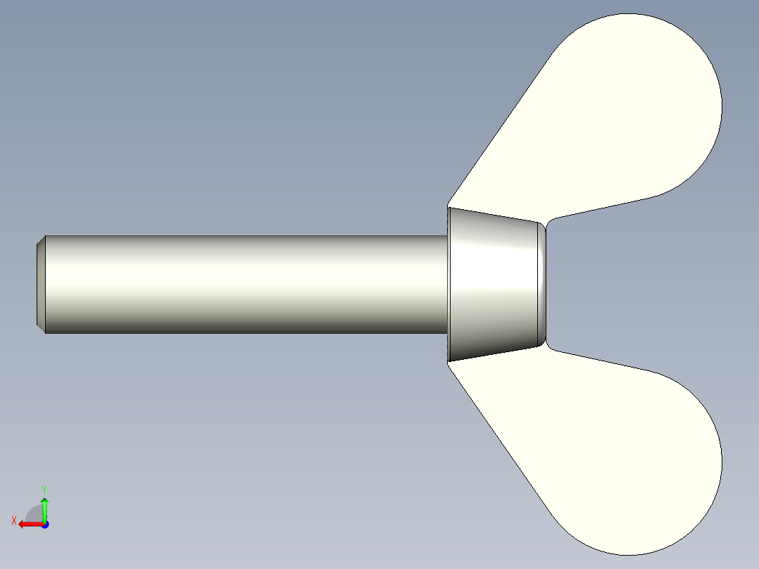 带耳螺钉-DIN_316_Wing_screws_12x1.75x50-44.7-19.5_65_4.9_33.5_12.stp后视图