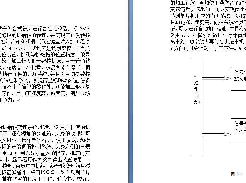 X52K铣床的数控化改造1