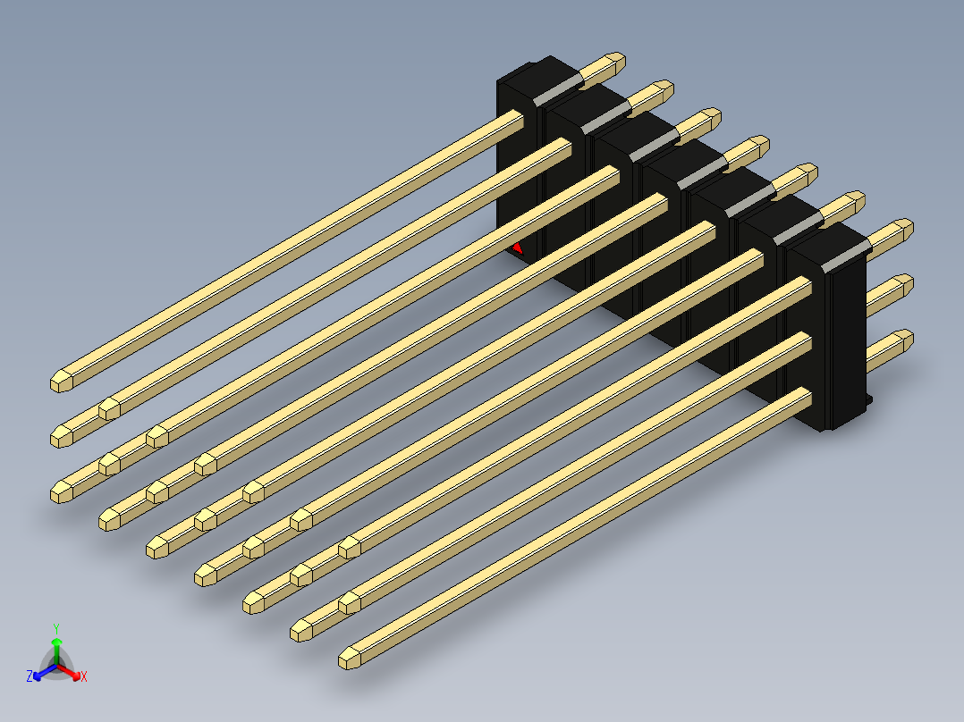 彩色公头100mil（2.54mm）系列-DS1021_black_3x07p_100mil_Type43_rev1.0
