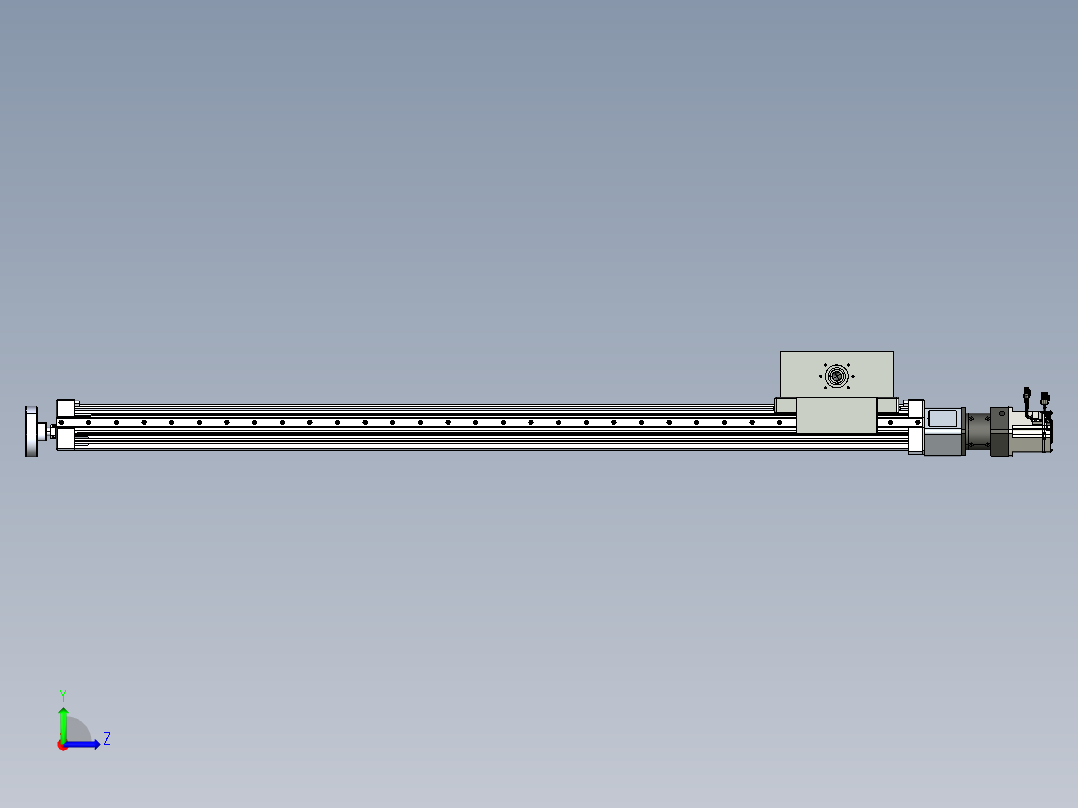 威洛博直线电机模组EB8ZR-L200-S1500-LZP75B5K-ZP755K-MS3左视图