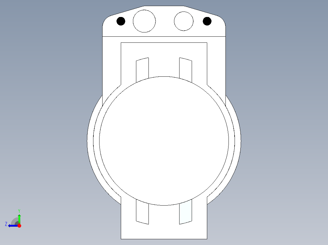 中型客车空调压缩机--igs右视图
