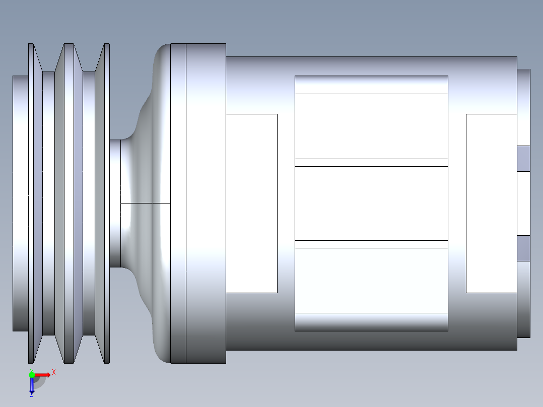 中型客车空调压缩机--igs俯视图