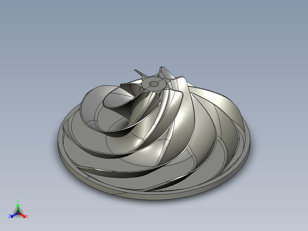 叶轮 (41)正等轴测图