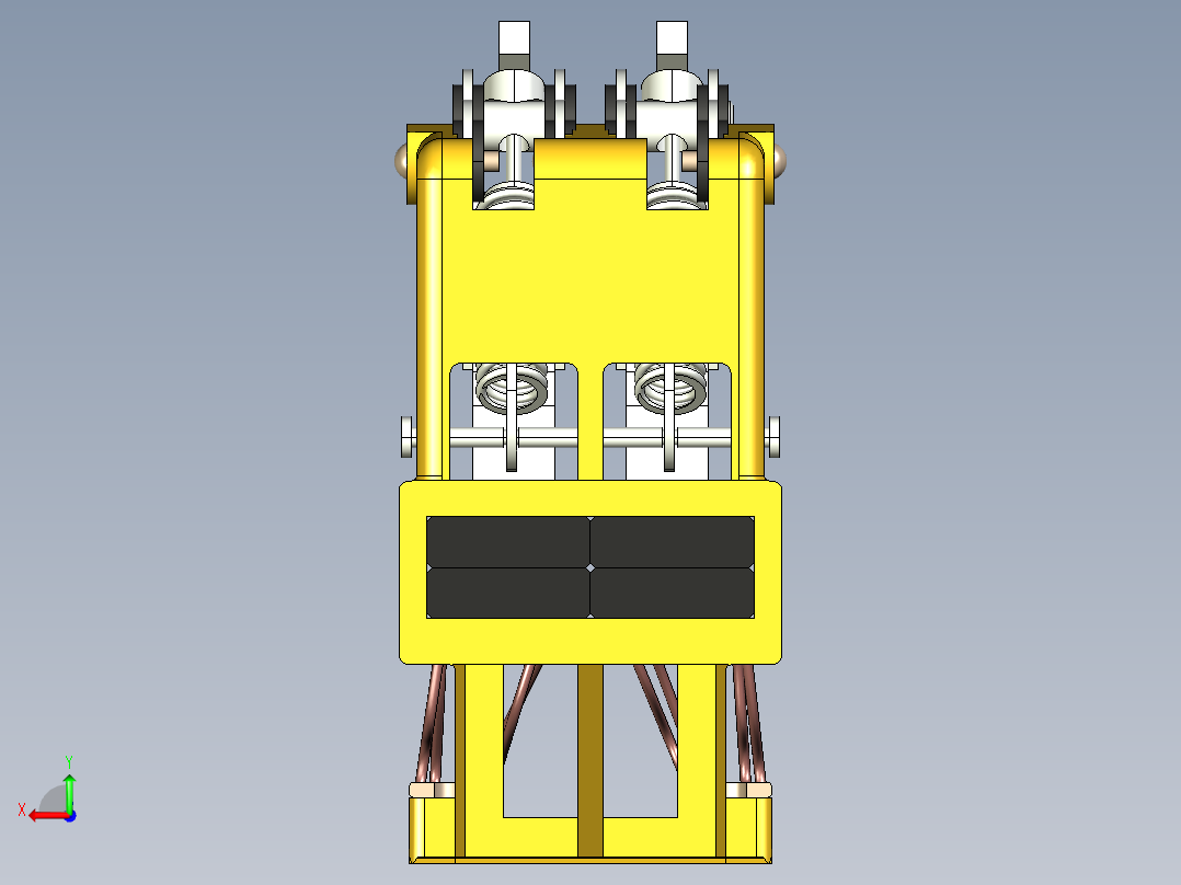 直流电机电刷架后视图
