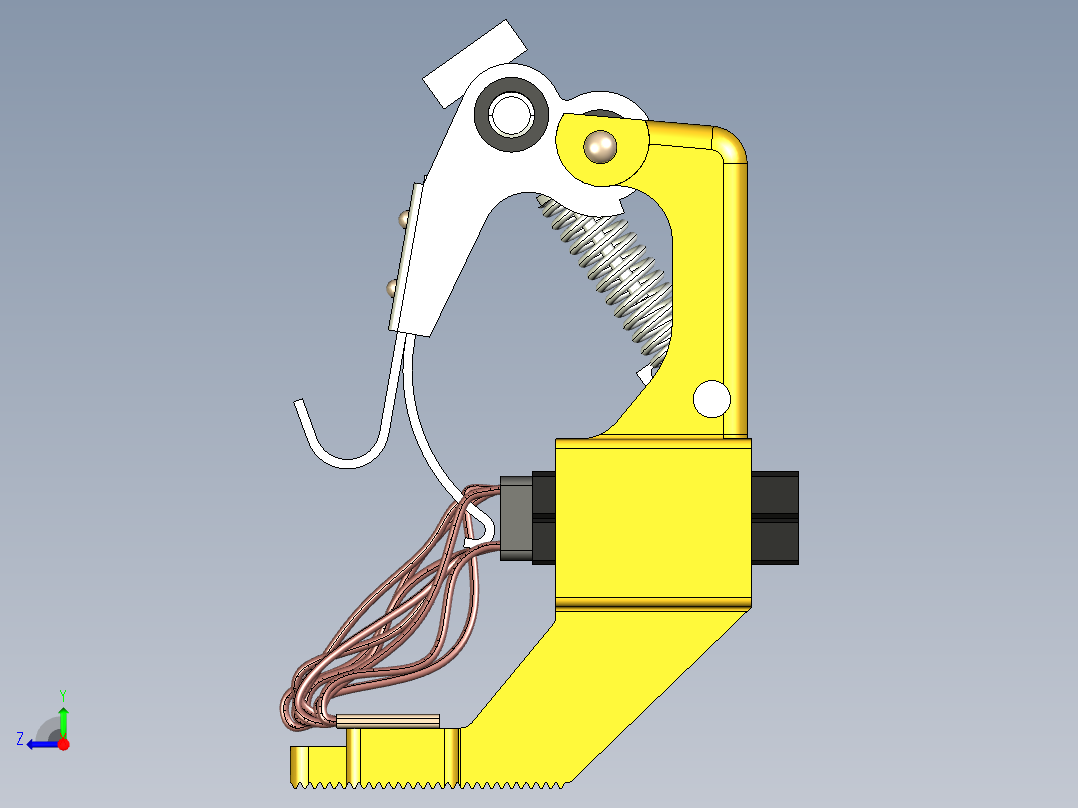直流电机电刷架右视图