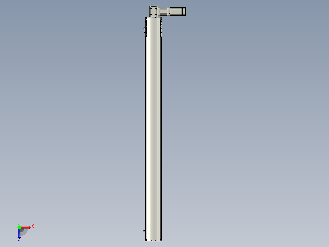 东锦同步带传动-直线滑台模组DH120B-L125-S1350-BL-P400W-C3俯视图