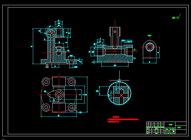 泵体阀体加工工艺及钻4-15孔台阶孔夹具设计5张CAD图纸文档