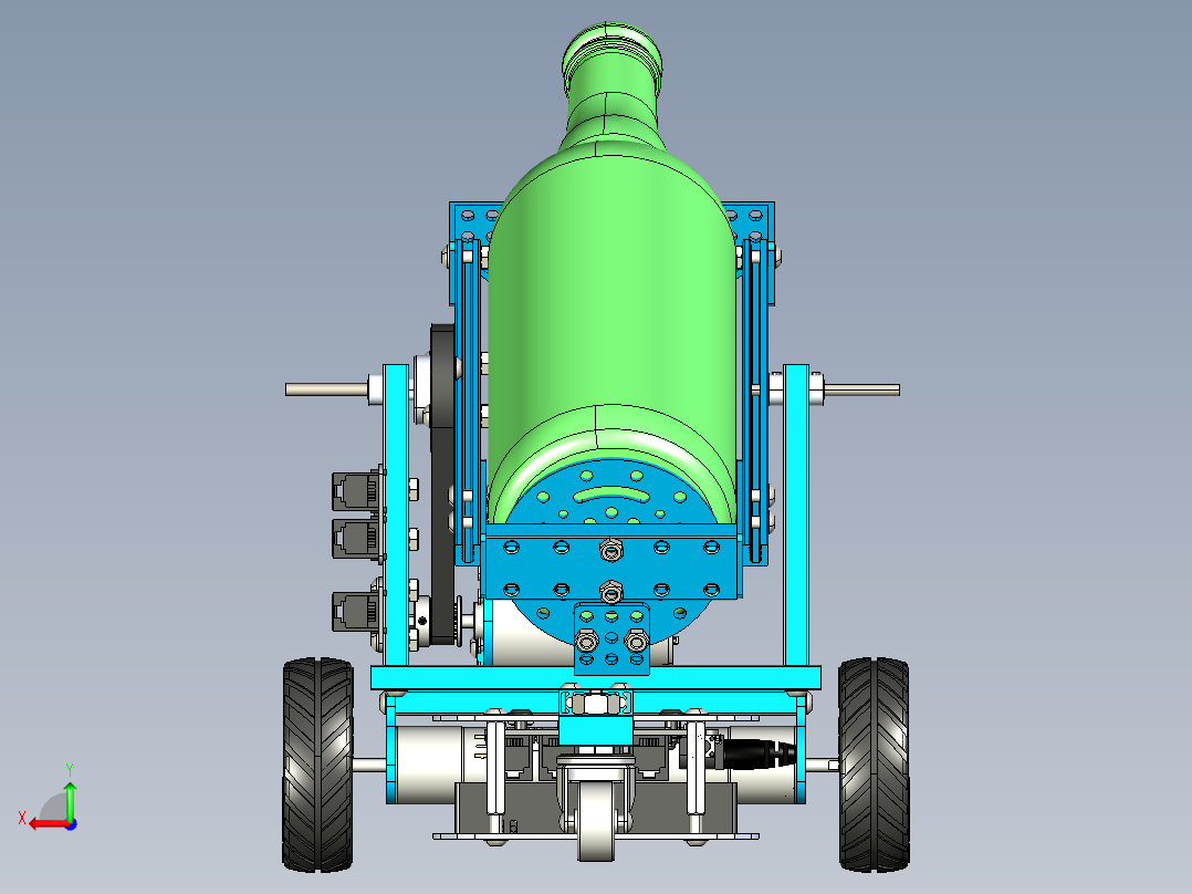 终极机器人套装饮料车 STP后视图