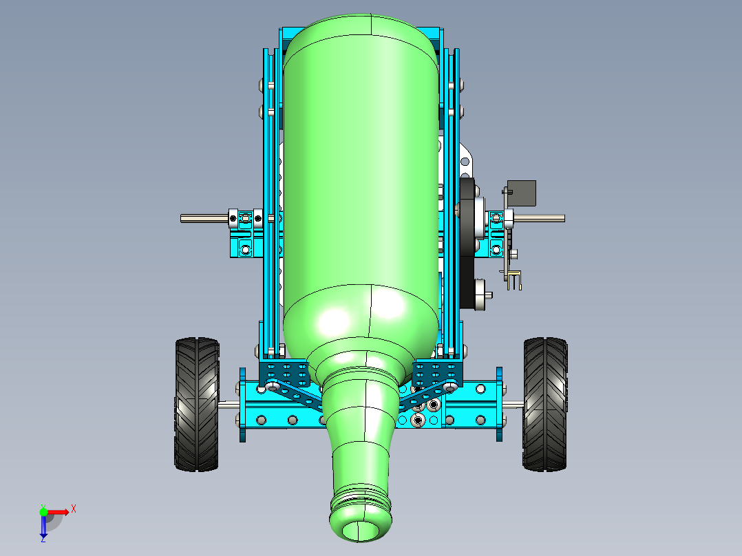 终极机器人套装饮料车 STP俯视图