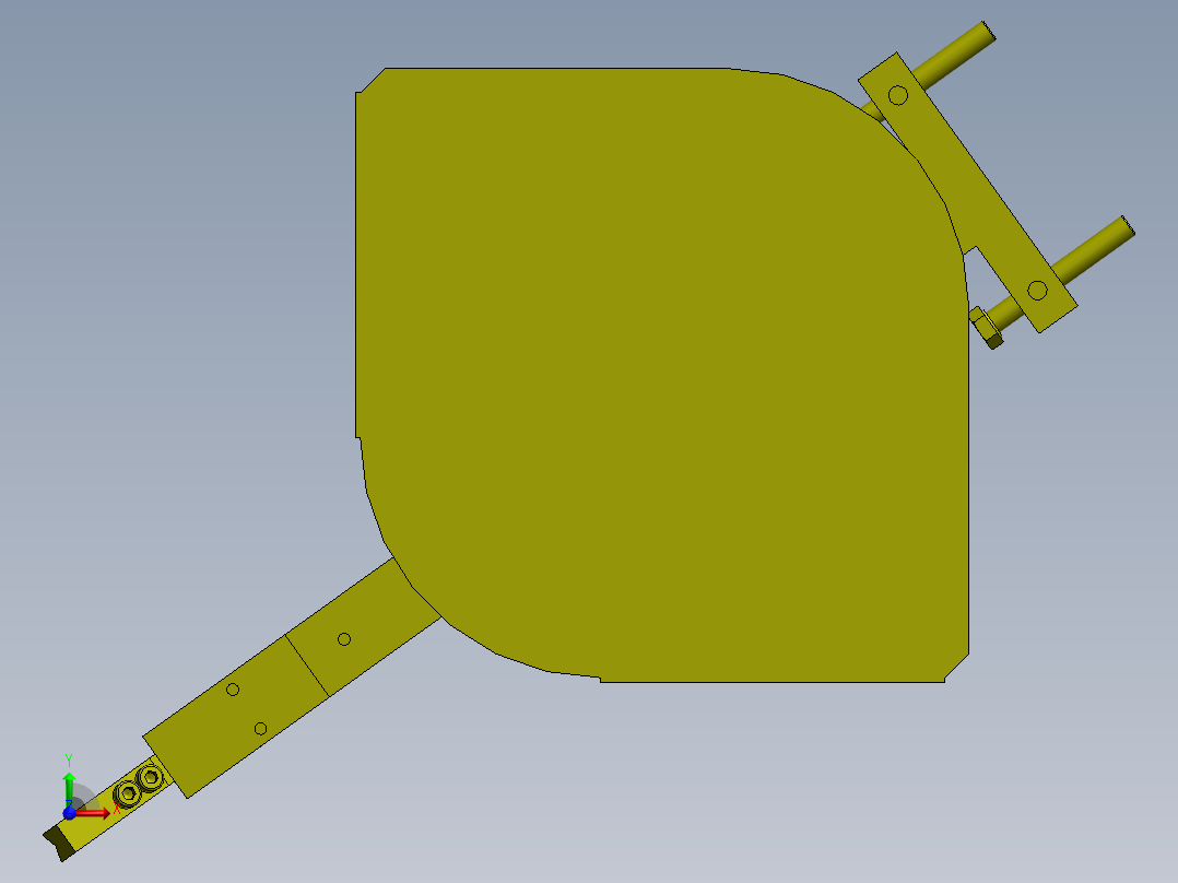 A19 90度机械手前视图