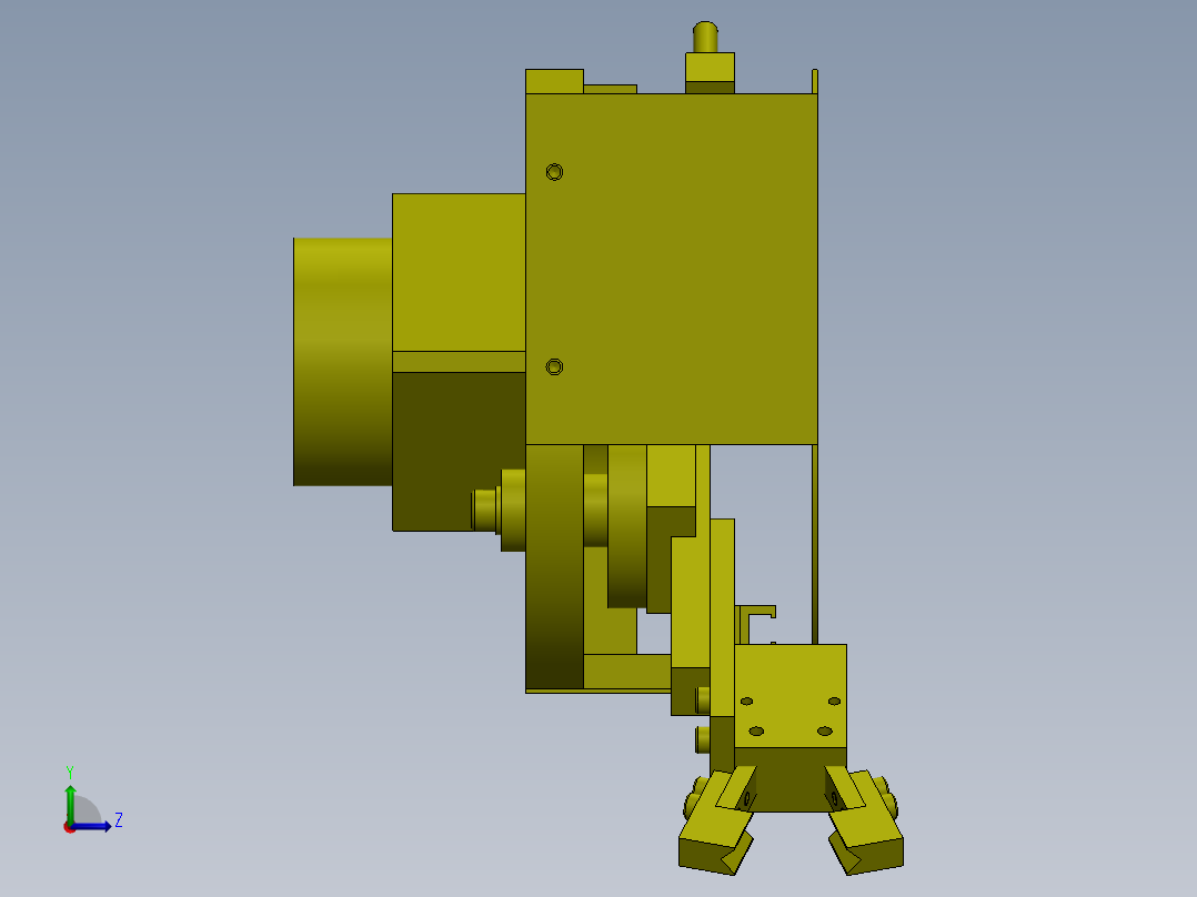 A19 90度机械手左视图