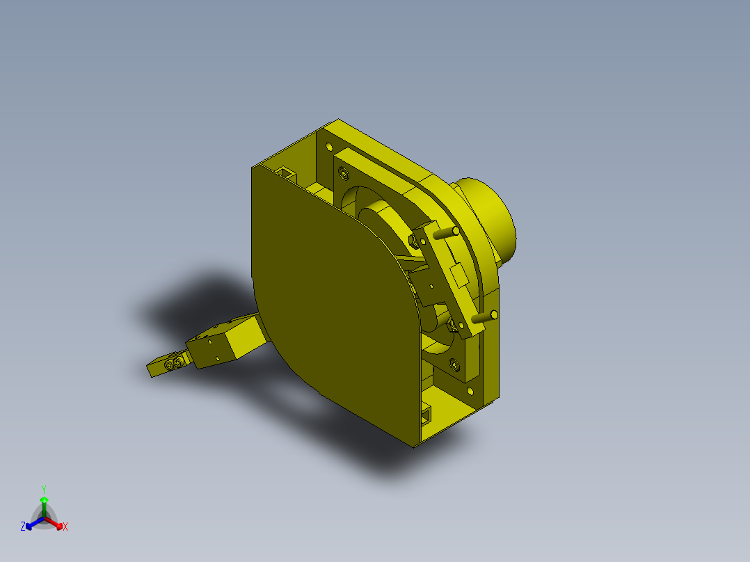 A19 90度机械手正等轴测图