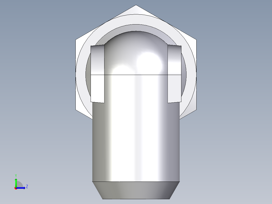 卡套式工业通用硬管接头EO_Weld_elbown_WAS20S左视图