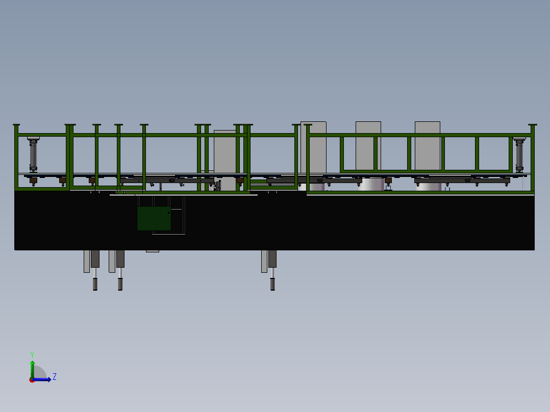马达组装流水线方案左视图