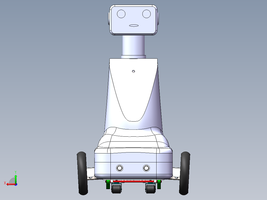 巡检机器人-3D后视图