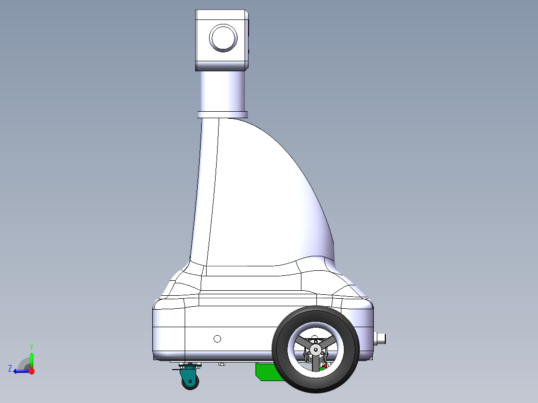 巡检机器人-3D右视图