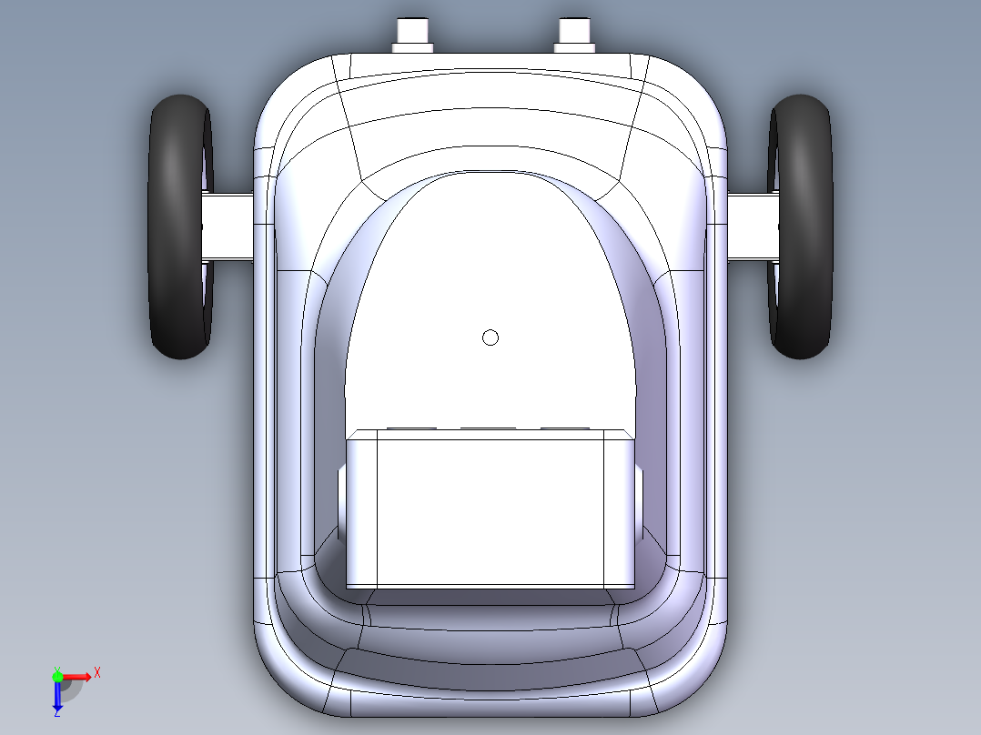 巡检机器人-3D俯视图