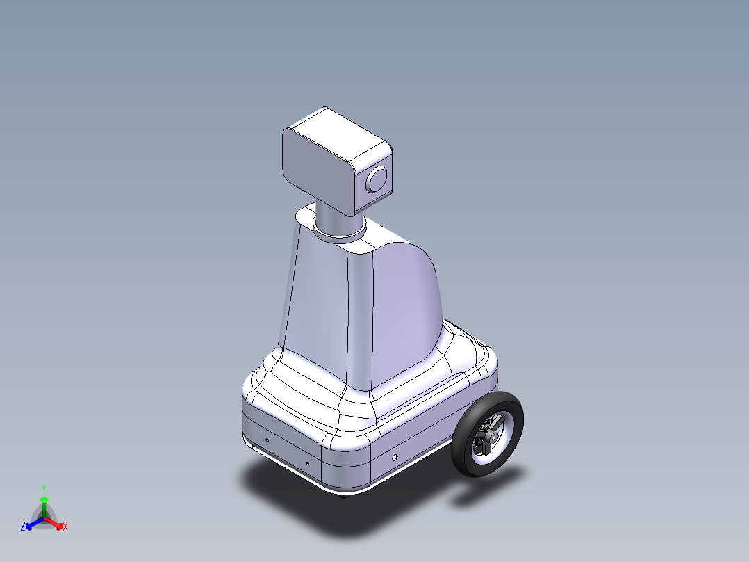 巡检机器人-3D正等轴测图