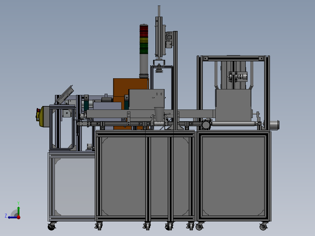 全自动水杯包装机右视图