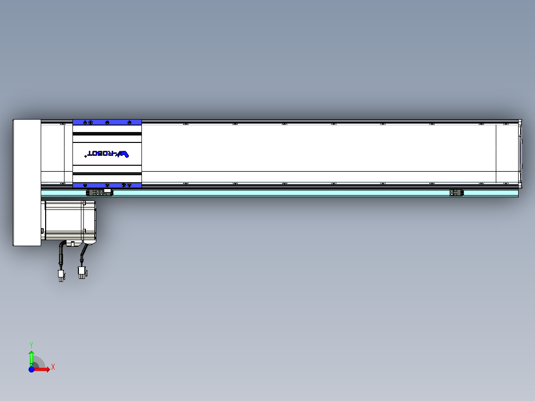 VF丝杆传动-一般环境VF14-Lxx-C-S700-BL-ZP75-C3前视图