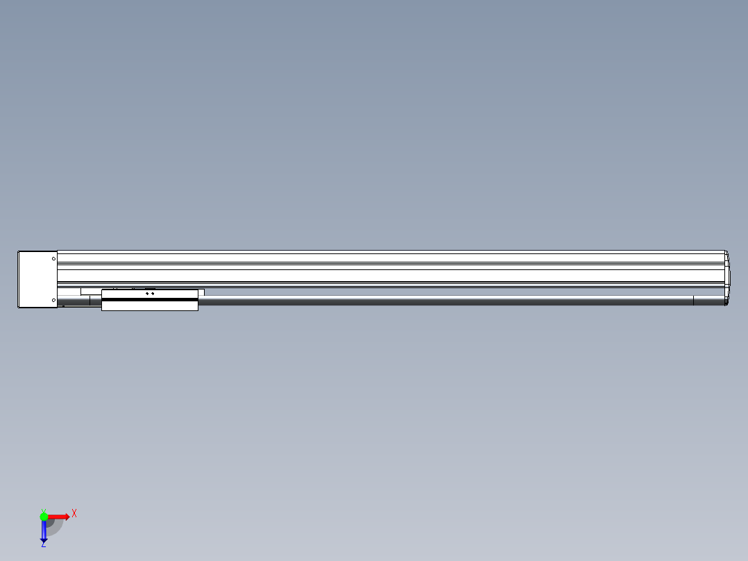 VF丝杆传动-一般环境VF14-Lxx-C-S700-BL-ZP75-C3俯视图