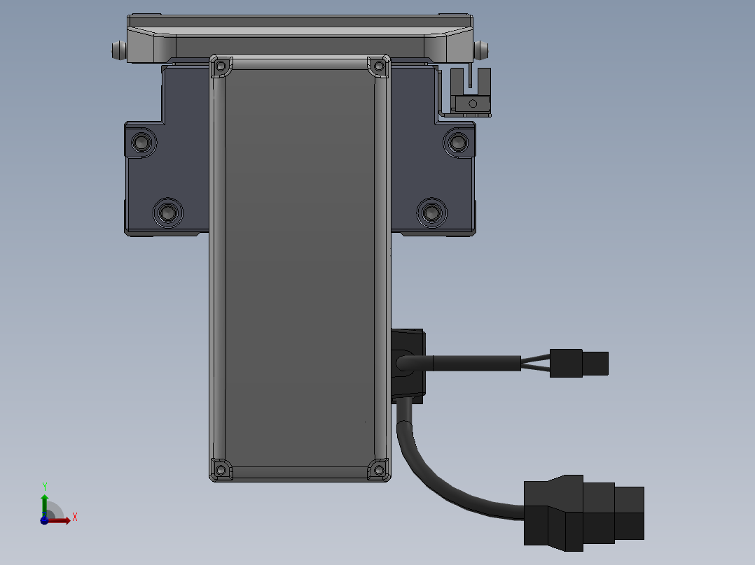 电动滑台模组SDH120下连模组（配台达400W电机）前视图