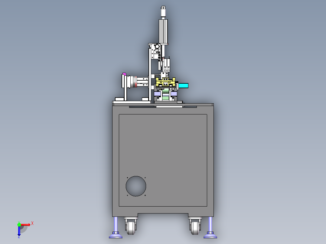 一种治具翻转机sw18可编辑俯视图