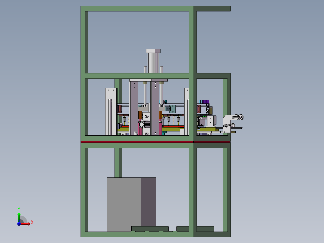 汽车密封条自动打孔裁断一体机sw18可编辑前视图