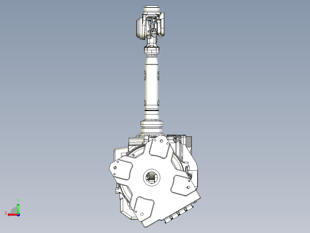 那智机器人nachi mc35 50 70 6axis industrial robot后视图