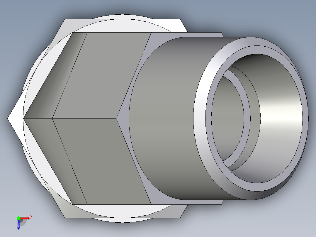卡套式工业通用硬管接头EO_Adjustable_locknut_45_deg_elbow_VEE12LMOROMDCF俯视图