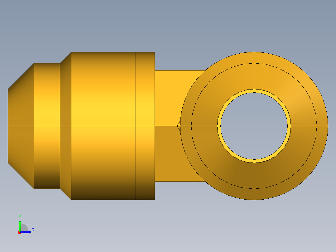 扩口式工业通用硬管接头Male Run Tee 151F-6-4左视图