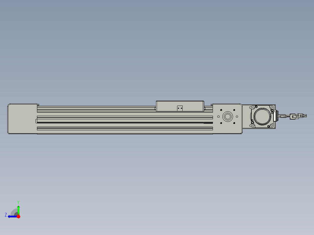 威洛博直线电机模组EB6-L70-S300-BL-P40-MS3右视图