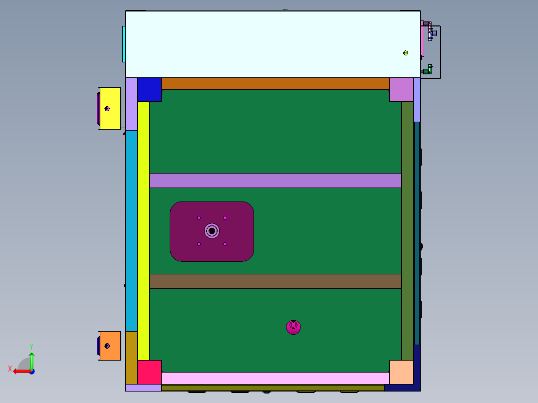 两个塑料制品熔融机器后视图