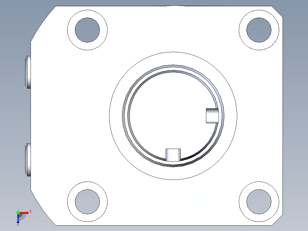 KOSMEKLHA0550-GL-F多系列多零件图纸模型俯视图