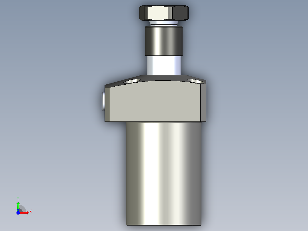 KOSMEKLHS0400-GL-Y45多系列多零件图纸模型前视图