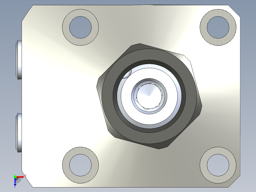 KOSMEKLHS0400-GL-Y45多系列多零件图纸模型俯视图
