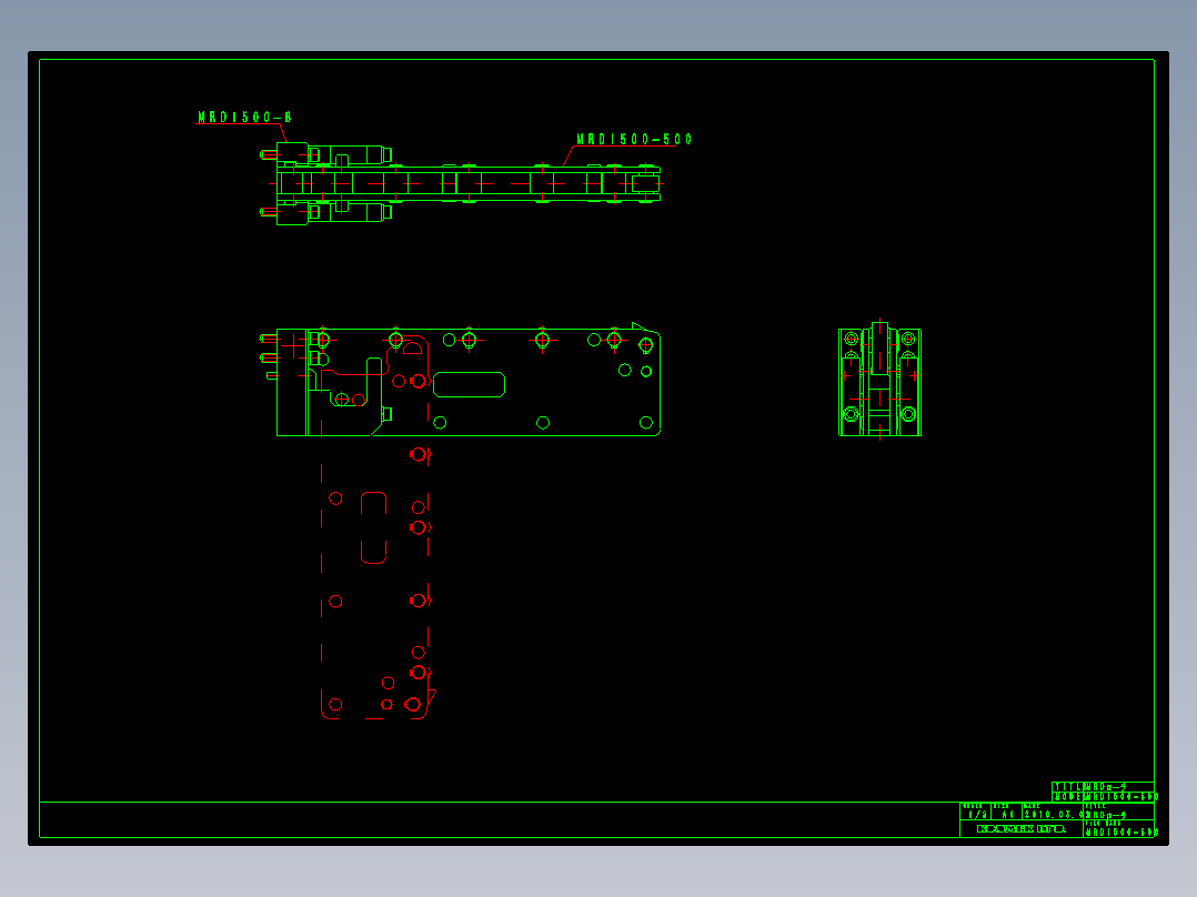 KOSMEKMRD1500-500多系列多零件图纸模型